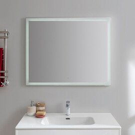 ЗЕРКАЛО AQUANET ГЛАСС 100 БЕЛЫЙ LED