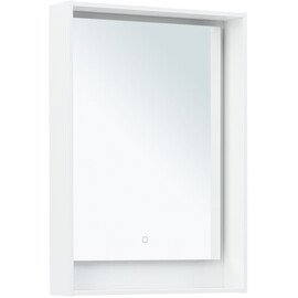 ЗЕРКАЛО AQUANET МИЛАН 60 БЕЛЫЙ ГЛЯНЕЦ