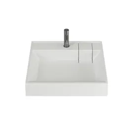 РАКОВИНА НАД СТИРАЛЬНОЙ МАШИНОЙ CERAMICANOVA QUATTRO 600X600X123 ММ, БЕЛЫЙ