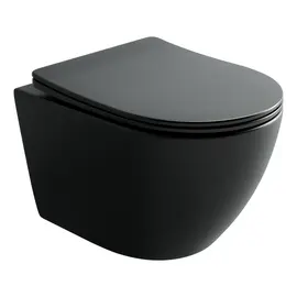ПОДВЕСНОЙ УНИТАЗ CERAMICANOVA UNO, ЧЕРНЫЙ МАТОВЫЙ