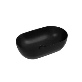РАКОВИНА CERAMICANOVA TWIST НАКЛАДНАЯ ОВАЛЬНАЯ 500X300X140 ММ, ЧЕРНЫЙ МАТОВЫЙ