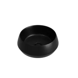 РАКОВИНА CERAMICANOVA MAYA НАКЛАДНАЯ КРУГЛАЯ 400X400X140 ММ, ЧЕРНЫЙ МАТОВЫЙ