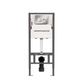 СИСТЕМА ИНСТАЛЛЯЦИИ ДЛЯ УНИТАЗОВ CERAMICANOVA BALANCE С КНОПКОЙ СМЫВА CIRCLE, ХРОМ ГЛЯНЦЕВЫЙ