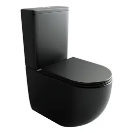 НАПОЛЬНЫЙ ПРИСТАВНОЙ УНИТАЗ CERAMICANOVA METROPOL, ЧЕРНЫЙ МАТОВЫЙ