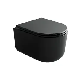 ПОДВЕСНОЙ УНИТАЗ CERAMICANOVA ULMA, ЧЕРНЫЙ МАТОВЫЙ
