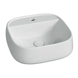 РАКОВИНА ПОДВЕСНАЯ CERAMICANOVA FONTE С ОТВЕРСТИЕМ ПОД СМЕСИТЕЛЬ 420X420X145 ММ, БЕЛЫЙ