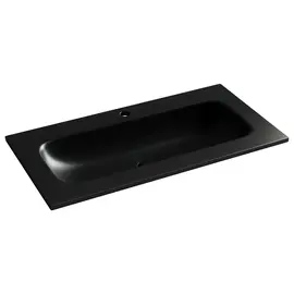 РАКОВИНА НАКЛАДНАЯ МЕБЕЛЬНАЯ CERAMICANOVA GRACE ПРЯМОУГОЛЬНАЯ 910X457X137 ММ С ОТВЕРСТИЕМ ПОД СМЕСИТЕЛЬ, ЧЕРНЫЙ МАТОВЫЙ