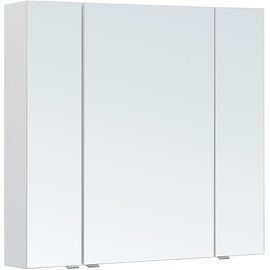 ЗЕРКАЛЬНЫЙ ШКАФ AQUANET АЛВИТА NEW 90 БЕЛЫЙ МАТОВЫЙ