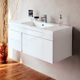 МЕБЕЛЬ ДЛЯ ВАННОЙ BELBAGNO LUCE 80 ПОДВЕСНАЯ БЕЛАЯ