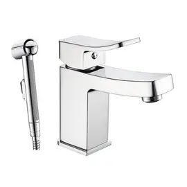 СМЕСИТЕЛЬ ДЛЯ РАКОВИНЫ С ГИГИЕНИЧЕСКОЙ ЛЕЙКОЙ WASSERKRAFT ALLER 1068