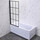 ШТОРКА НА ВАННУ VECONI PALAU PL-77L, 800X1500, ЧЕРНЫЙ, СТЕКЛО ПРОЗРАЧНОЕ