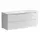 ТУМБА ПОДВЕСНАЯ SANCOS NORMA 2.0 1190Х450Х500, C ДВУМЯ ЯЩИКАМИ ОСНАЩЕННЫМИ ДОВОДЧИКАМИ, БЕЛЫЙ ГЛЯНЕЦ , АРТ. NR2.120-1W