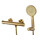 СМЕСИТЕЛЬ KAISER SERIO ДЛЯ ДУША С ТЕРМОСТАТОМ BRUSHED GOLD