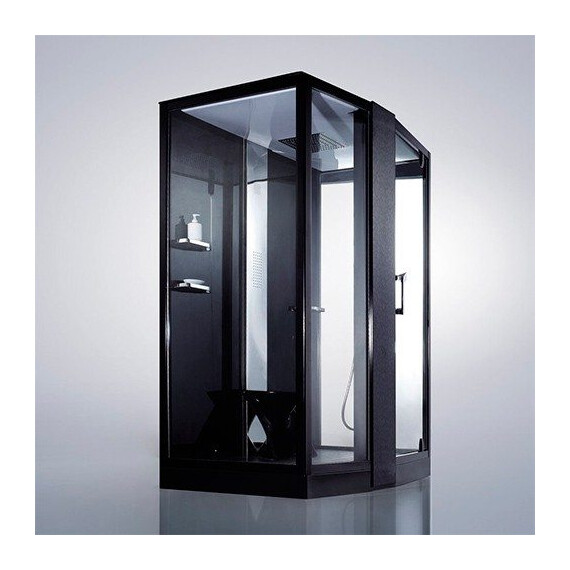ДУШЕВАЯ КАБИНА С ФУНКЦИЕЙ "РИМСКИЕ ТЕРМЫ" ORANS SR-89102 RS/LS ЧЕРНАЯ
