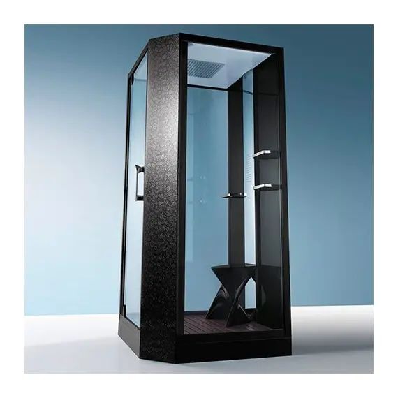 ДУШЕВАЯ КАБИНА С ФУНКЦИЕЙ "РИМСКИЕ ТЕРМЫ" ORANS SR-89101 RS/LS ЧЕРНАЯ