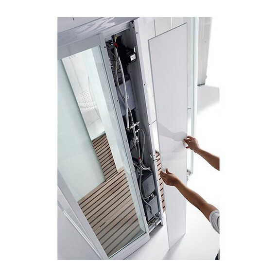 ДУШЕВАЯ КАБИНА С ФУНКЦИЕЙ "РИМСКИЕ ТЕРМЫ" ORANS SR-89102 RS/LS БЕЛАЯ