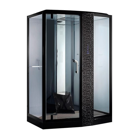 ДУШЕВАЯ КАБИНА С ФУНКЦИЕЙ "РИМСКИЕ ТЕРМЫ" ORANS SR-89102 RS/LS ЧЕРНАЯ