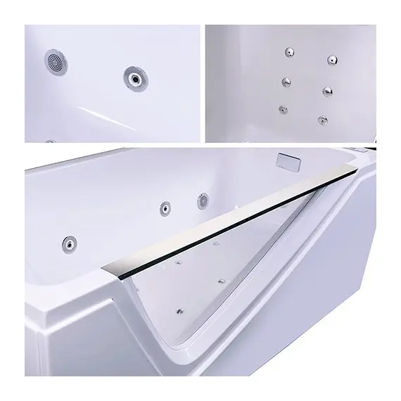 ВАННА АКРИЛОВАЯ С ГИДРОМАССАЖЕМ, АЭРОМАССАЖЕМ И ВНУТРЕННЕЙ ПОДСВЕТКОЙ ORANS BT65108 L/R