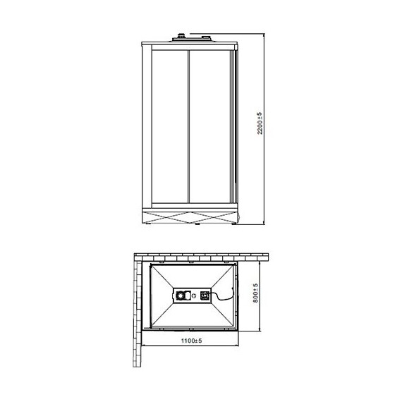 ДУШЕВАЯ КАБИНА ORANS BASIC + SR-86152 AL/AR