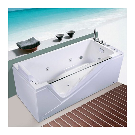 ВАННА АКРИЛОВАЯ С ГИДРОМАССАЖЕМ, АЭРОМАССАЖЕМ И ВНУТРЕННЕЙ ПОДСВЕТКОЙ ORANS BT65108 L/R