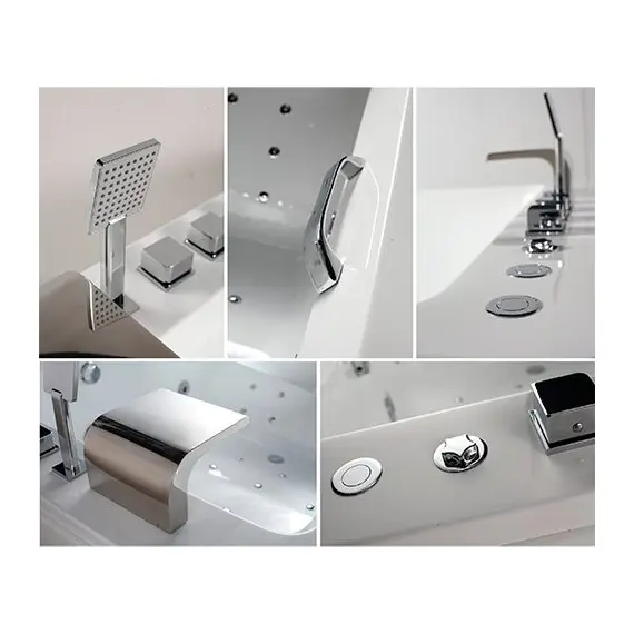 ВАННА АКРИЛОВАЯ С ГИДРОМАССАЖЕМ И АЭРОМАССАЖЕМ ORANS BT65105 L/R