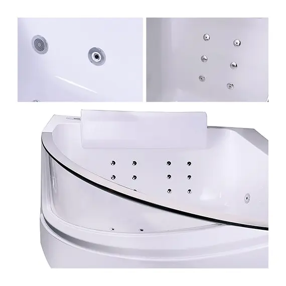 ВАННА АКРИЛОВАЯ С ГИДРОМАССАЖЕМ, АЭРОМАССАЖЕМ И ВНУТРЕННЕЙ ПОДСВЕТКОЙ ORANS BT65107