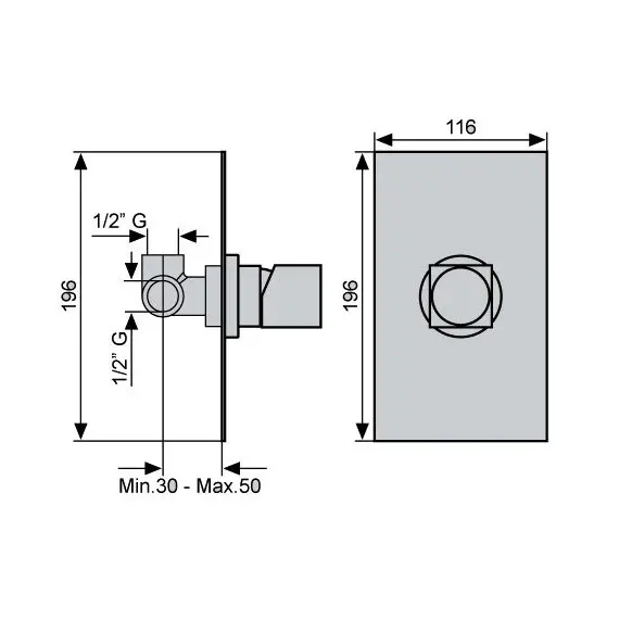 СМЕСИТЕЛЬ ДЛЯ ДУША EMMEVI SIRIS CR47009