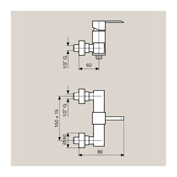 СМЕСИТЕЛЬ ДЛЯ ДУША EMMEVI SICILY CR38002