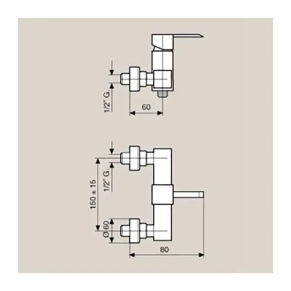 СМЕСИТЕЛЬ ДЛЯ ДУША EMMEVI SICILY CR38002