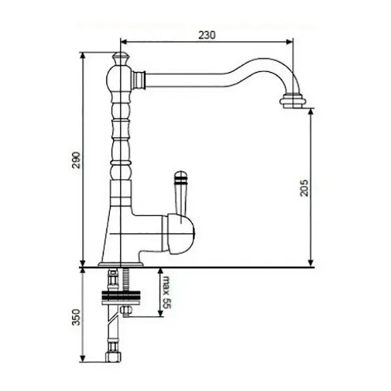 СМЕСИТЕЛЬ ДЛЯ КУХНИ EMMEVI LAGUNA 40516