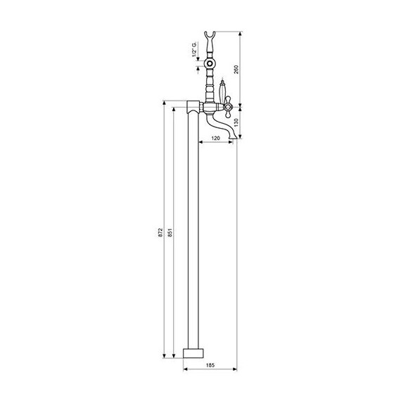 СМЕСИТЕЛЬ ДЛЯ ВАННЫ EMMEVI DECO OLD 1261128 СМЕСИТЕЛЬ ДЛЯ ВАННЫ EMMEVI DECO OLD 1261128