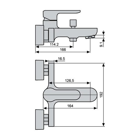 СМЕСИТЕЛЬ ДЛЯ ВАННЫ EMMEVI NEFER CR77001