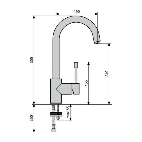 СМЕСИТЕЛЬ ДЛЯ КУХНИ EMMEVI EDEN 71047