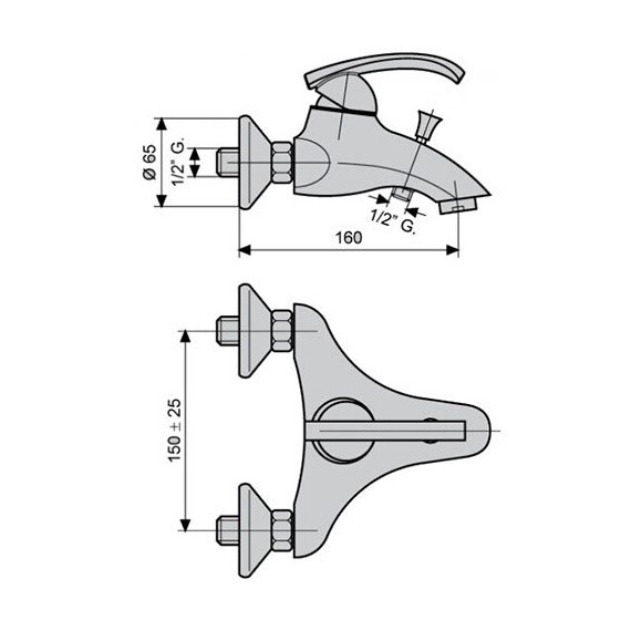 СМЕСИТЕЛЬ ДЛЯ ВАННЫ EMMEVI RAMSES 72001 СМЕСИТЕЛЬ ДЛЯ ВАННЫ EMMEVI RAMSES 72001