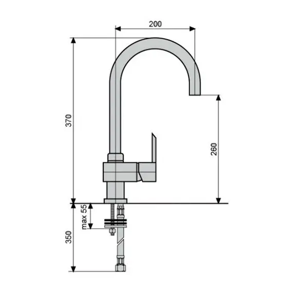 СМЕСИТЕЛЬ ДЛЯ КУХНИ EMMEVI SICILY CR38089