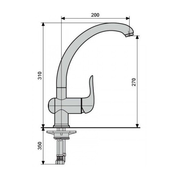 СМЕСИТЕЛЬ ДЛЯ КУХНИ EMMEVI NECO CR91007