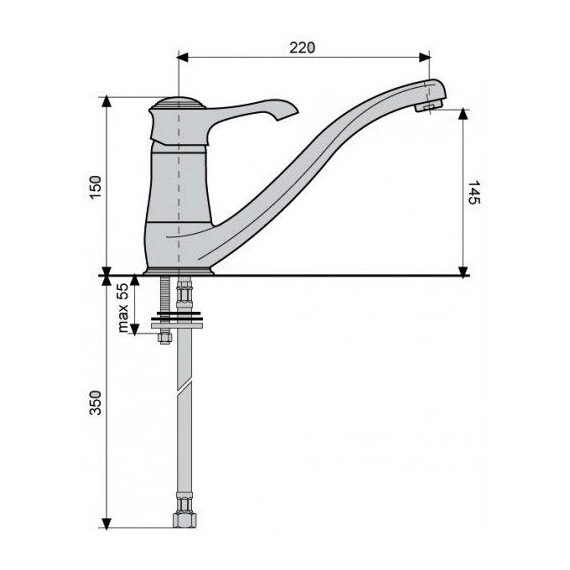 СМЕСИТЕЛЬ ДЛЯ КУХНИ EMMEVI TIFFANY 6095