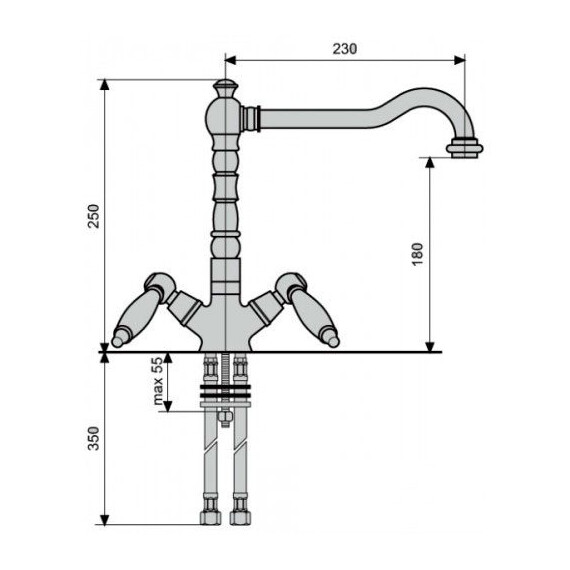 СМЕСИТЕЛЬ ДЛЯ КУХНИ EMMEVI DECO CERAMIC 121617