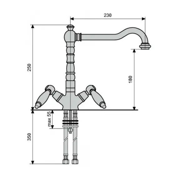 СМЕСИТЕЛЬ ДЛЯ КУХНИ EMMEVI DECO CERAMIC 121617