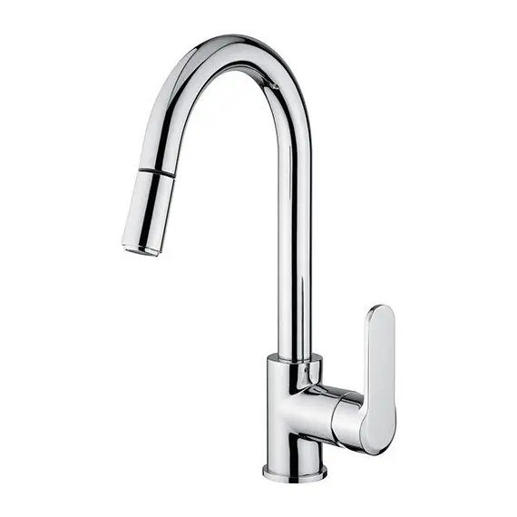 СМЕСИТЕЛЬ С ВЫДВИЖНЫМ ИЗЛИВОМ ДЛЯ КУХНИ EMMEVI NEFER CR77066