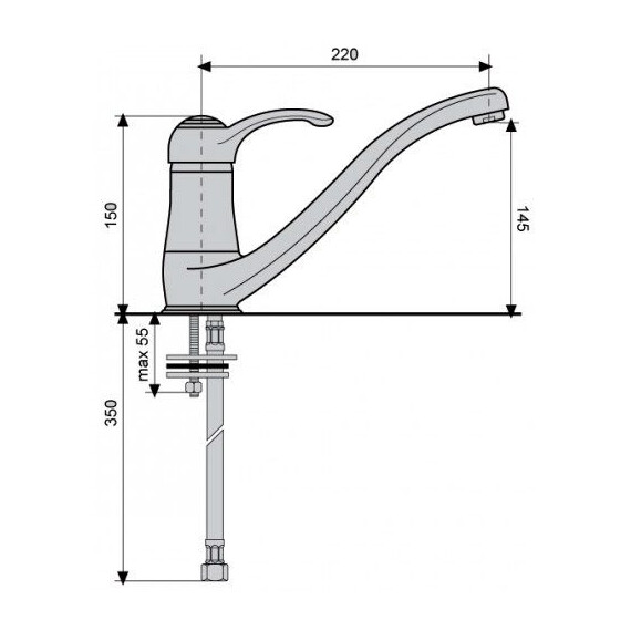СМЕСИТЕЛЬ ДЛЯ КУХНИ EMMEVI HARMONY 22095