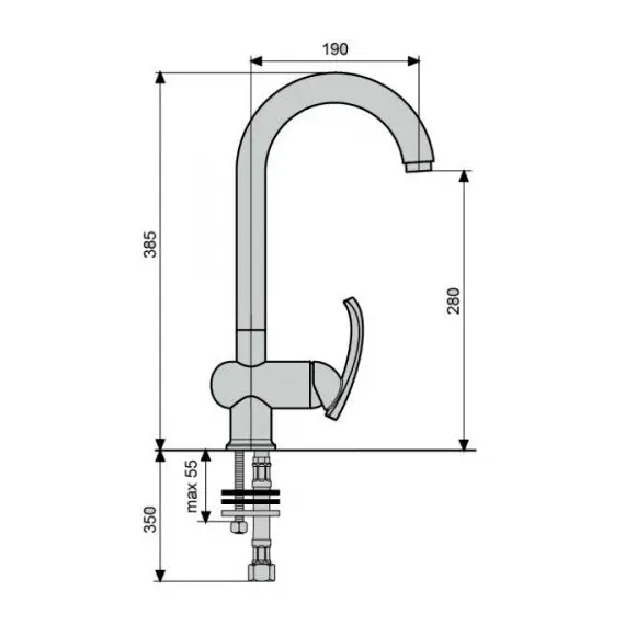 СМЕСИТЕЛЬ ДЛЯ КУХНИ EMMEVI RAMSES 72007