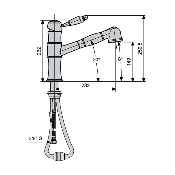СМЕСИТЕЛЬ ДЛЯ КУХНИ EMMEVI LAGUNA 40065