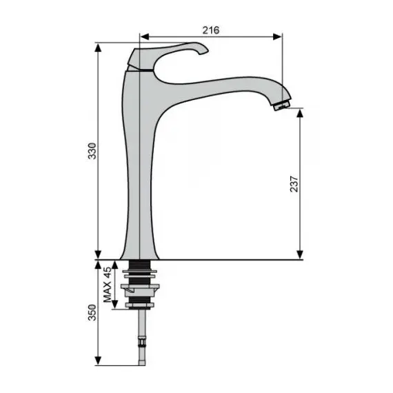 СМЕСИТЕЛЬ ДЛЯ КУХНИ EMMEVI ARES 76007