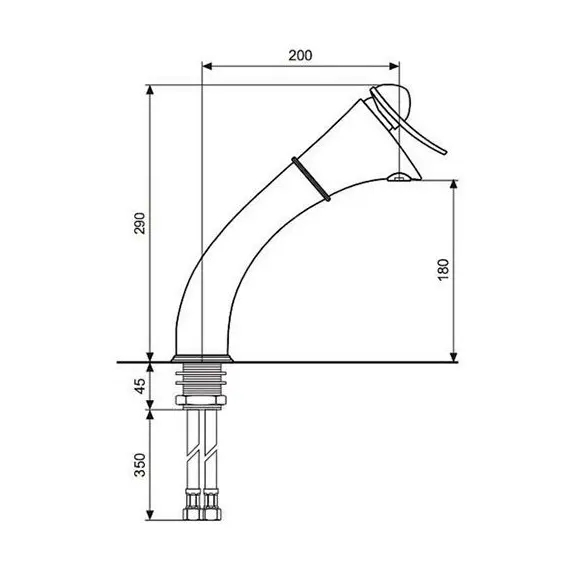 СМЕСИТЕЛЬ ДЛЯ КУХНИ EMMEVI CHEOPE 5007