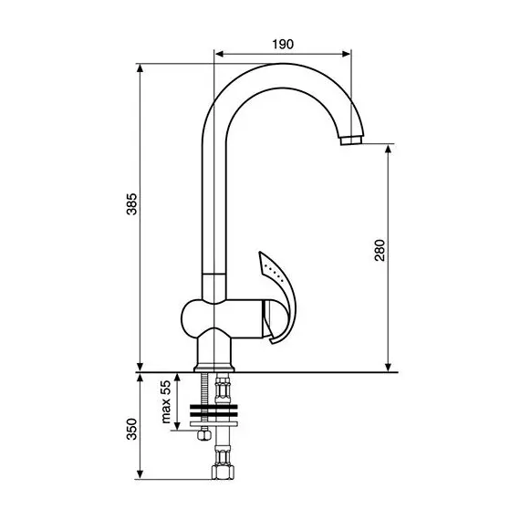 СМЕСИТЕЛЬ ДЛЯ КУХНИ EMMEVI DAKOTA CR73007