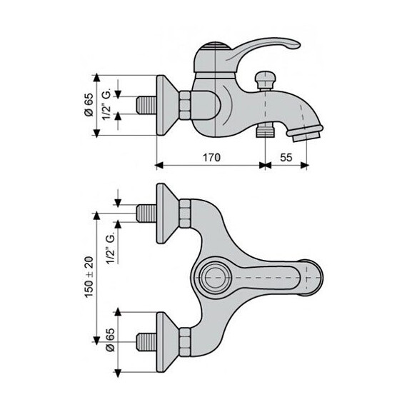 СМЕСИТЕЛЬ ДЛЯ ВАННЫ EMMEVI HARMONY 22001 СМЕСИТЕЛЬ ДЛЯ ВАННЫ EMMEVI HARMONY 22001