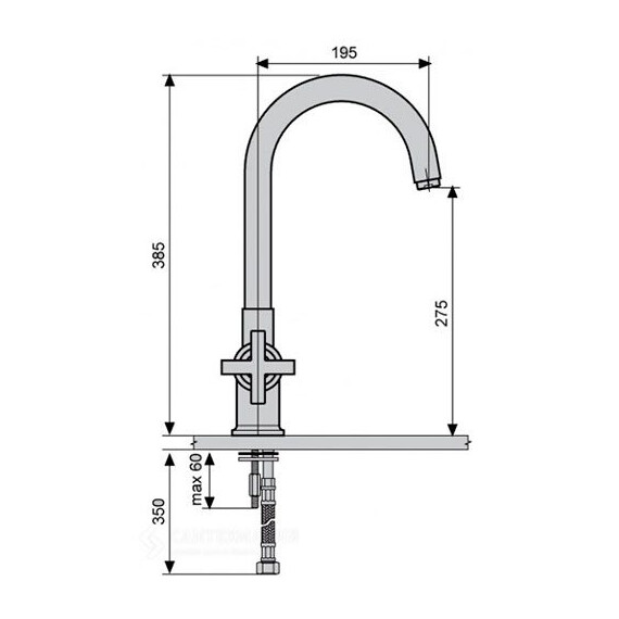 СМЕСИТЕЛЬ ДЛЯ КУХНИ EMMEVI SPIRIT NEW CR31007