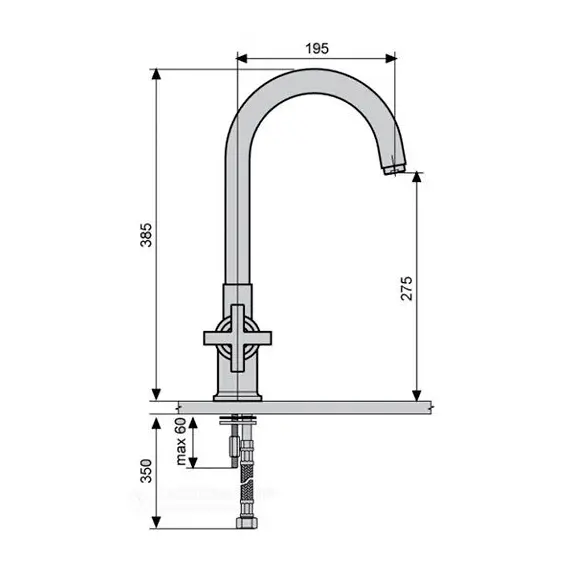СМЕСИТЕЛЬ ДЛЯ КУХНИ EMMEVI SPIRIT NEW CR31007