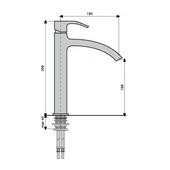 СМЕСИТЕЛЬ ДЛЯ КУХНИ EMMEVI NIAGARA 74007